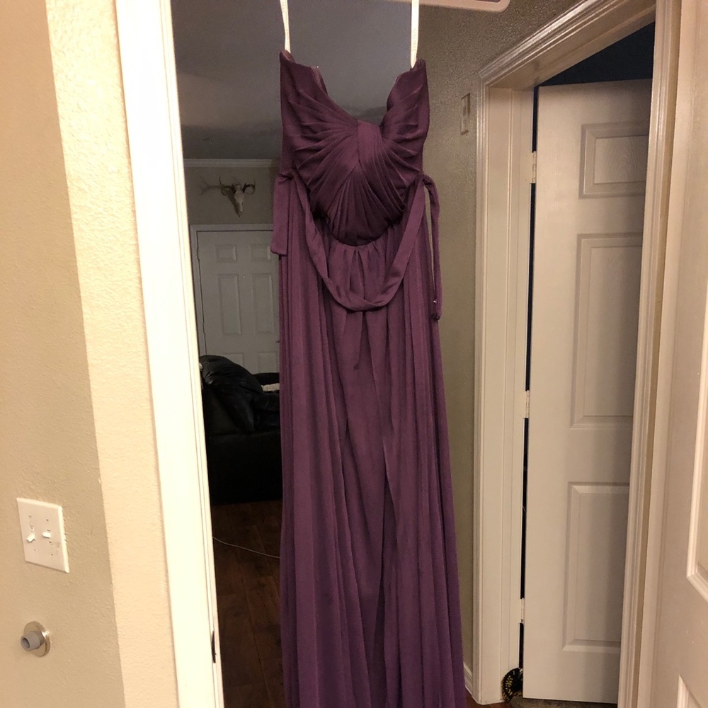 Long Mesh Style-Your-Way 4 Tie Bridesmaids Dress